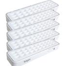 Kit 5 Iluminária Lanterna Emergência 30 Leds Recarregável Lampada com Longa vida util resistente e com alta luminosidade