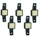 Kit 5 Interruptor Duplo Bipolar Simples 10a 250v Pial Embutir