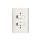 Kit 5 Interruptor Duplo Romazi Dunas Simples 10A 4x2"