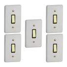 Kit 5 Interruptor Silentoque 1 Tecla Paralelo Legrand 1101 Pial