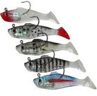 Kit 5 Isca Artificial Pesca Soft Lambari C/ Anzol Tucunare