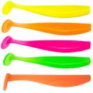 Kit 5 Isca Artificial Soft Shad 6cm ou 9cm Silicone Macia Para Pesca de Tucunaré Robalo Traíra