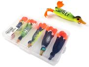 Kit 5 Iscas Artificiais Patinhos 9,5cm + Estojo - Cmik