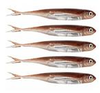 Kit 5 Iscas Artificiais Pesca Real Jig Shad Soft Head 10cm