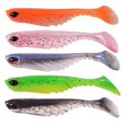 Kit 5 Iscas Artificial soft para tucunaré badejo robalo