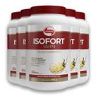 Kit 5 Isofort Vitafor Whey Protein 900g Baunilha
