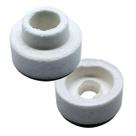 Kit 5 Isoladores Cerâmico Tipo Arruela Macho E Femea Altas Temperaturas Com Furo 5mm fornos estufas