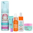 Kit 5 itens Kokeshi Rosa Mosqueta Limpeza e Hidratação Kit 5 itens Kokeshi Rosa Mosqueta Limpeza e Hidratação