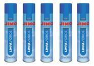 Kit 5 Jimo Espuma Limpa Vidros Limpeza Profissional 5x400ml