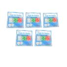 Kit 5 Jogos De Dados Cartela C/12 Peças De Plástico Colorido Kit 5 Jogos De Dados Cartela C/12 Peças De Plástico Colorido