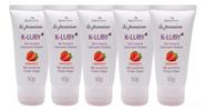 Kit 5 K-LUBY Gel Corporal Beijável Morango Sofisticatto