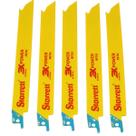 Kit 5 Lâminas Serra Sabre Starrett Corte Metal 23cm 18d B818 Profissional Kit 5 Lâminas Serra Sabre Starrett Corte Metal 23cm 18d B818 Profissional