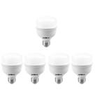 Kit 5 lampada alta potencia 20w 1600 lm e27 6500k ouro