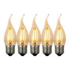Kit 5 Lâmpada Chama Vela LED Iluminação Decorativa Estilo Clássico Aconchegante Sofisticado Elegante
