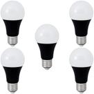 Kit 5 lampada led bulbo a60 9w luz negra ultravioleta e27 kian