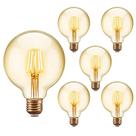 Kit 5 Lâmpada Led Filamento G95 4W 2200K Retrô Vintage Opus