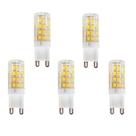 Kit 5 Lampada Led Halopin G9 7w 3000k Luz Amarela Galaxy