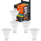 Kit 5 Lâmpada Led Par16 dicróica 4w 2700k branco quente 350lm luz amarela Bivolt Gu10 ledvance