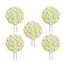 Kit 5 Lâmpadas 15 Leds G4 12V 24v Branco Quente Kit 5 Lâmpadas 15 Leds G4 12V 24v Branco Quente