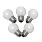 Kit 5 Lâmpadas Bolinha 15W E27 X 220V abajures vitrines leitosa Brasfort