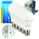 Kit 5 Lâmpadas De Led Bulbo 9w Bivolt Soquete E27 Tramontina