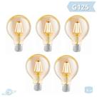 Kit 5 Lâmpadas Filamento Led Retro Vintage G125 Kit 5 Lâmpadas Filamento Led Retro Vintage G125