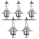 Kit 5 Lâmpadas Halógenas Osram Original H4 60 55W 12V Farol Baixo Alto Carro Maior Iluminação Automotiva