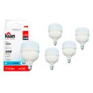 Kit 5 Lâmpadas Led Bulbo 30w Bivolt 6500k Branca Fria Kian