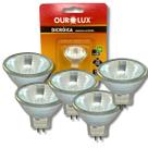 KIT 5 Lâmpadas Mini Dicróica MR11 20W 12V GU4 30 Halógena