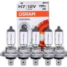 Kit 5 Lâmpadas Osram H7 55W 12V Halógenas Farol Alto e Baixo Carro Moto Substituição Original Kit 5 Lâmpadas Osram H7 55W 12V Halógenas Farol Alto e Baixo Carro Moto Substituição Original