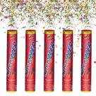Kit 5 Lança Confete Festa Varias Cores Réveillon Carnaval
