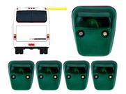 KIT 5 Lanterna Traseira Teto Vigia Verde com Soquete - Ônibus Marcopolo GV 1000 Viaggio Paradiso KIT 5 Lanterna Traseira Teto Vigia Verde com Soquete - Ônibus Marcopolo GV 1000 Viaggio Paradiso
