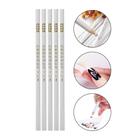 Kit 5 Lápis de Cera Siliconada Pega Strass Decoração Nail Art Manicure Branco