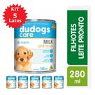 Kit 5 Latas Leite Pronto para Filhotes Premium Dudogs Care 280Ml