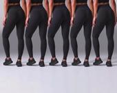 Kit 5 Leggings Femininas Cintura Alta Academia Fitness Zero Transparência Kit 5 Leggings Femininas Cintura Alta Academia Fitness Zero Transparência