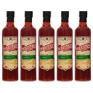 Kit 5 Licores Banana Paratiense 500 ml Cachaça Piña Colada Lembrancinha Frutado Presente Presenteável Cachaça Presente