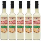 Kit 5 Licores de Abacaxi com Coco Paratiense 500 ml Creme Sabores Original Fino Tradicional Coquetéis Exóticos Sobremesa