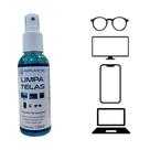 KIT 5 Limpa Telas Tira Manchas Poeira Celular Tv Notebooks Tablet 120ml Implastec Limpador Lentes
