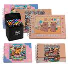 Kit 5 Livros Para Colorir Infantil Folha Acetato Destacável