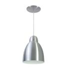 Kit 5 Luminária Pendente Bala Com Interior Branco Com Fiação 110/220v