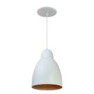 Kit 5 Luminária Pendente Bala Com Interior Cobre Com Fiação 110/220v