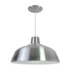 Kit 5 Luminária Pendente Retro 34cm Com Interior Branco Brilho Com Fiação 110/220v