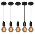 Kit/5 Luminária Pendente Retro Md-4149 Suporte Para Lâmpada / Não Inclusa - Bivolt