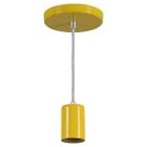 Kit 5 Luminária Pendente Soquete Copinho Lustre Retrô Em Alumínio 110/220v E27