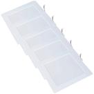 Kit 5 Luminária Plafon LED Quadrado Embutir 24W 4000K (520,0048) - Noll LED
