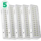 Kit 5 Luminárias de emergência 30 Leds branca - Elgin