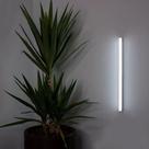 Kit 5 Luminarias Led Tubular T5 57cm 8w Com Calha Acoplada Completa 6500k Branco Frio Bivolt 127/220v Avant