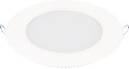 Kit 5 luminárias painel led 18w redondo embutir - 4000k