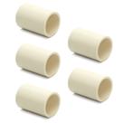 Kit 5 Luva 22mm Cpvc Água Quente Conector Tubo Resistente