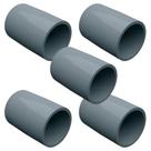 Kit 5 luva lisa pvc cinza 1" masster